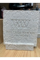 WWU set of 2 granite coasters w/ stand