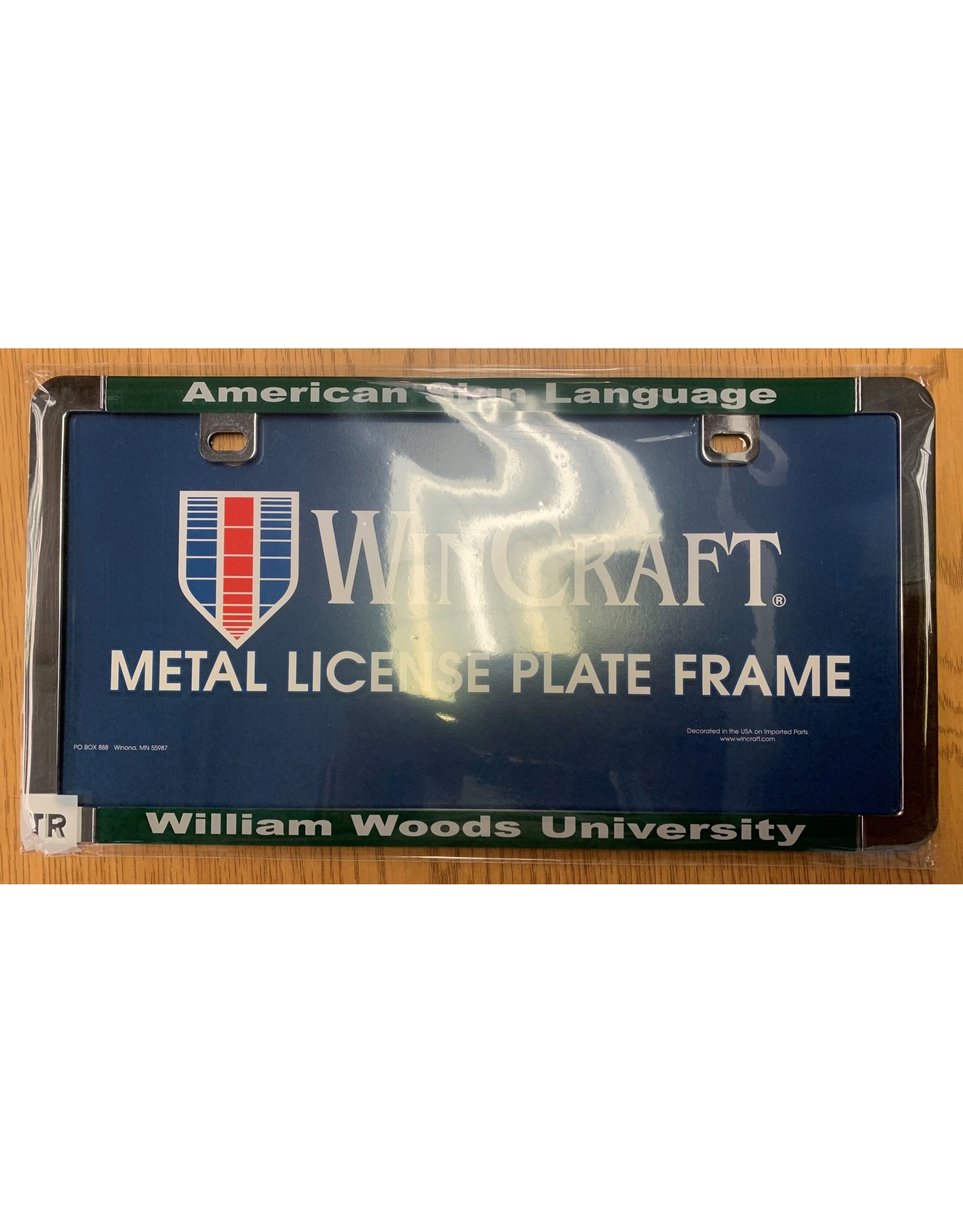 ASL License plate frame