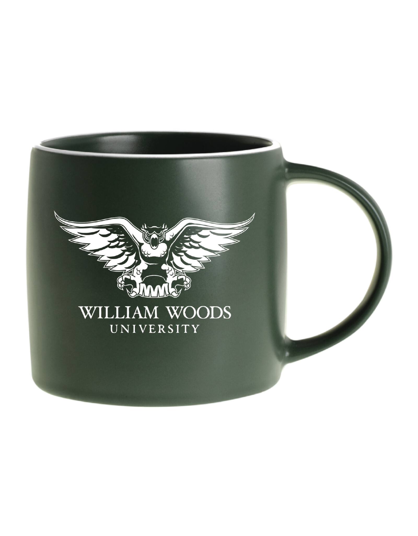 2023 William Woods University Owl Mascot 17 oz. Green Mug