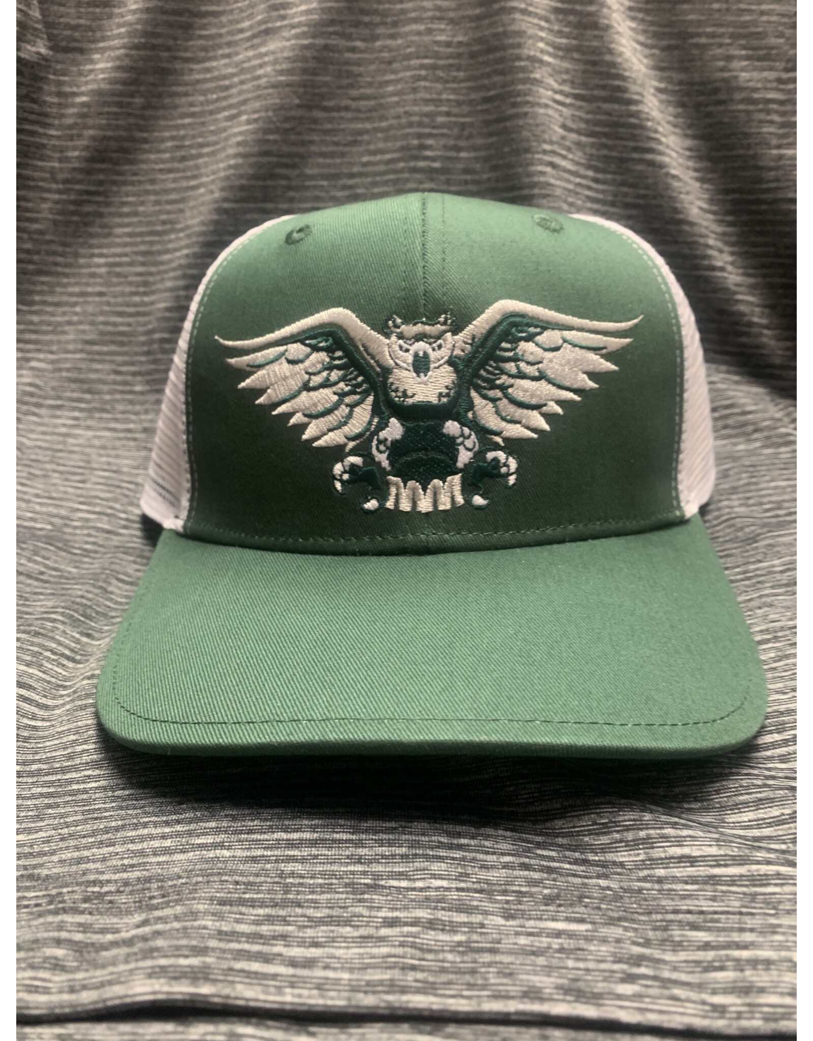 2023 Green/white trucker hat with mascot