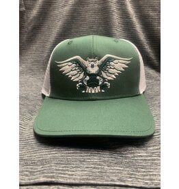 2023 Green/white trucker hat with mascot