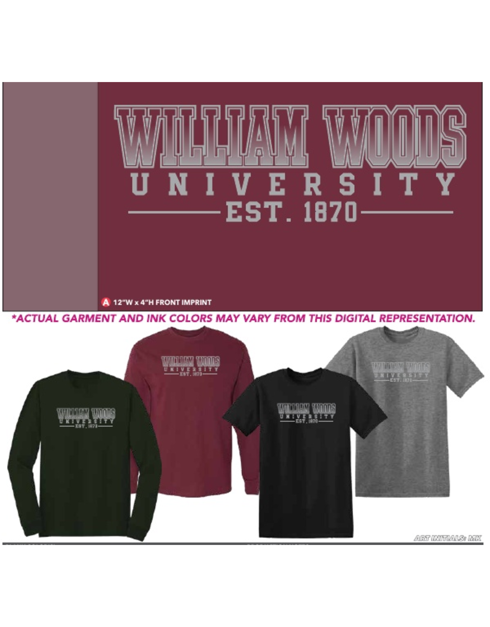 2023 College House William Woods Univ.  Long Sleeve t-shirt