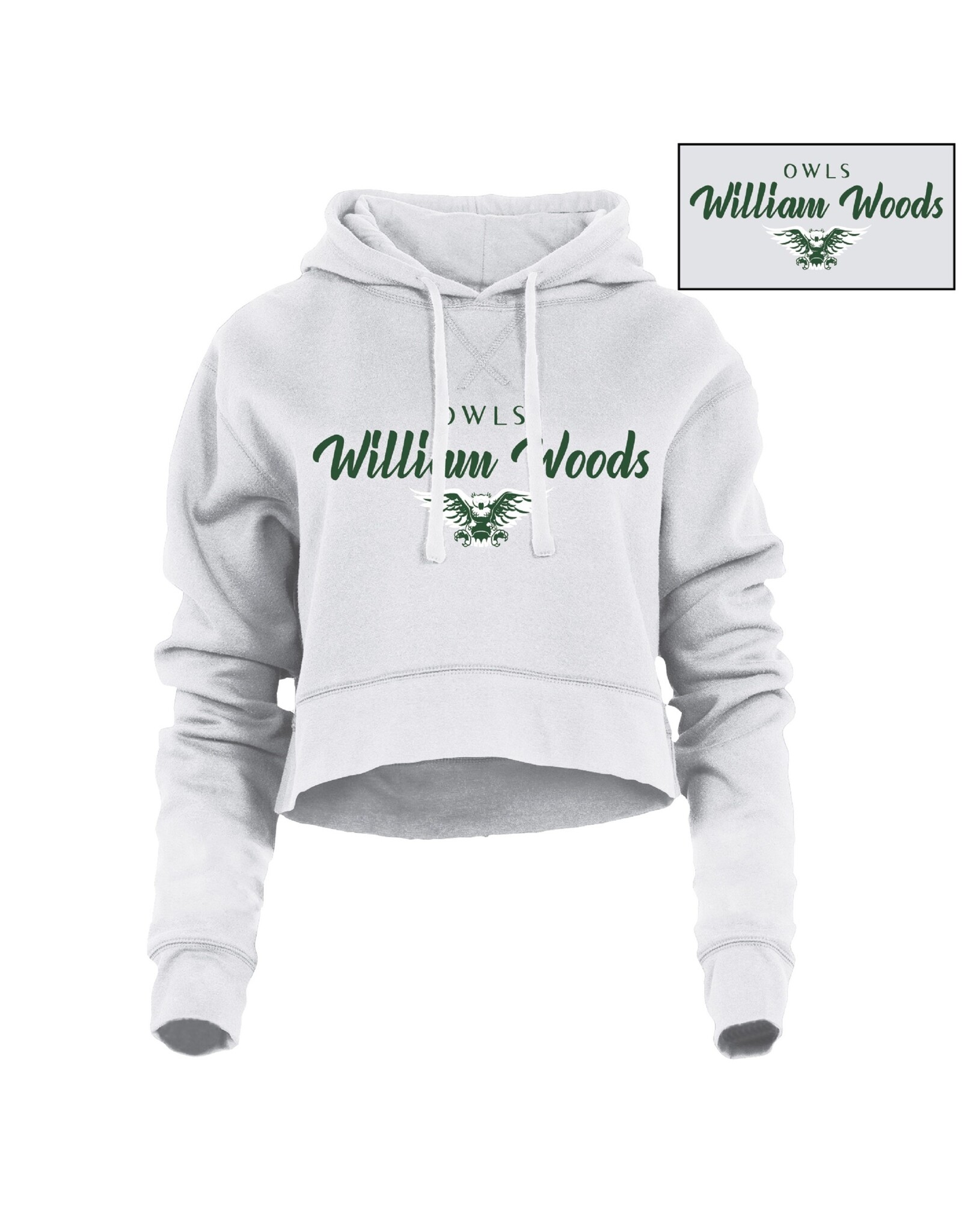 2023 Ouray William Woods Owls Cropped Hoodie