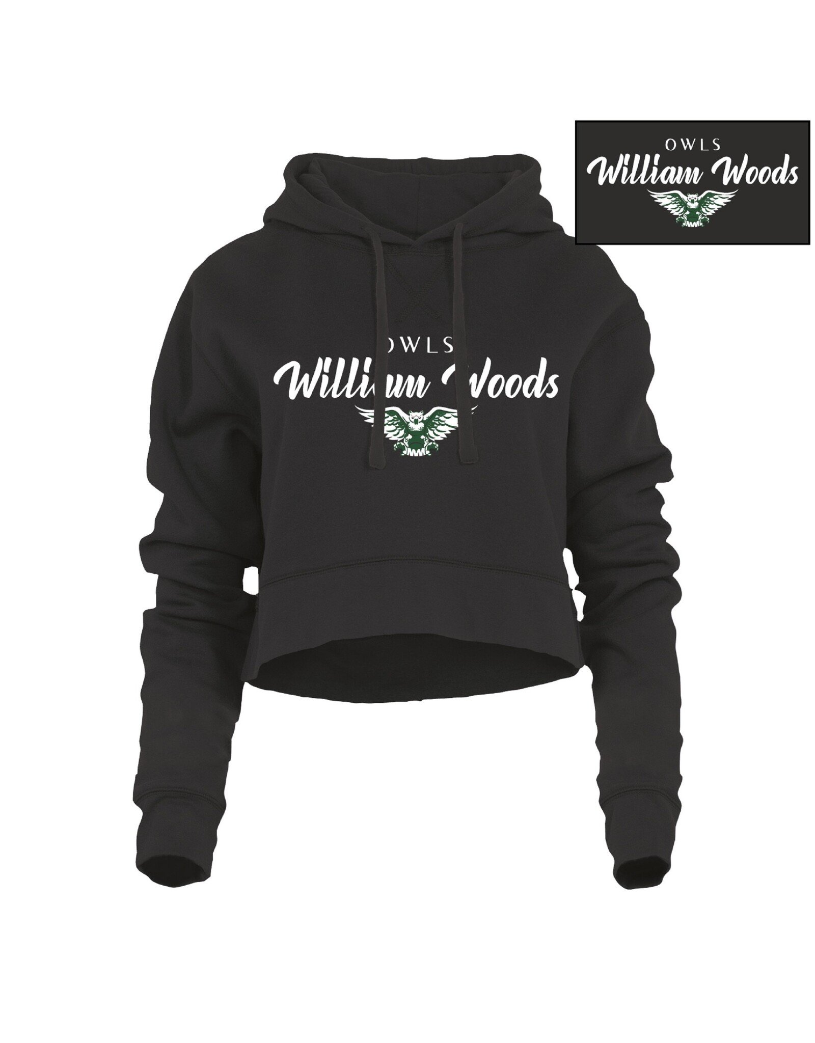 2023 Ouray William Woods Owls Cropped Hoodie