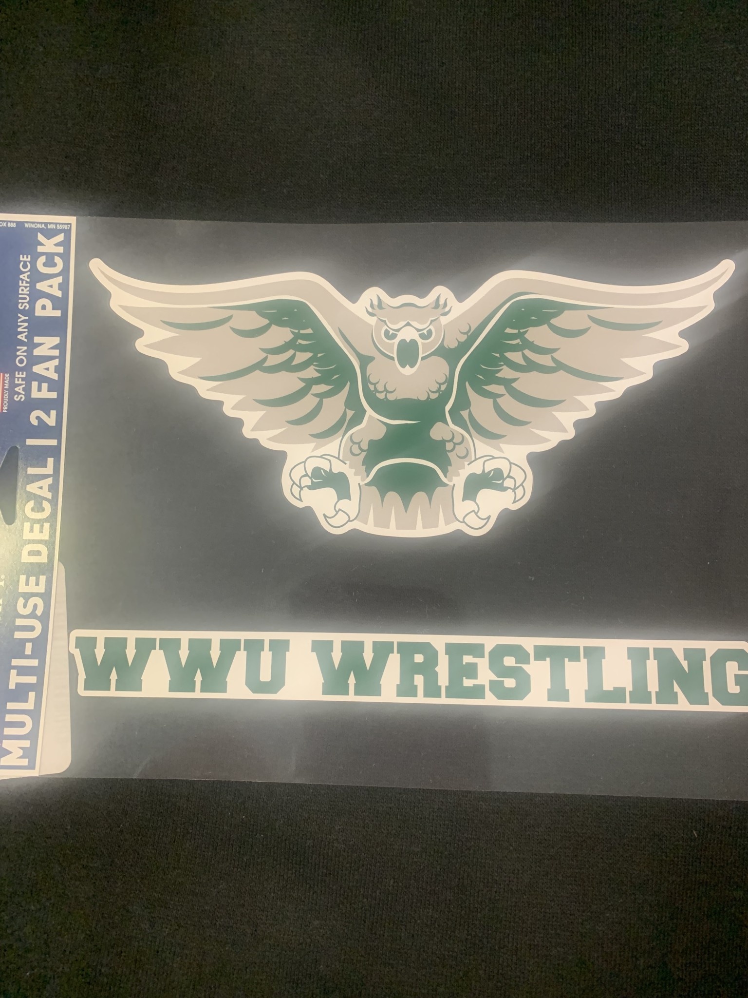 2023 wincraft wwu wrestling decal william woods university logo store