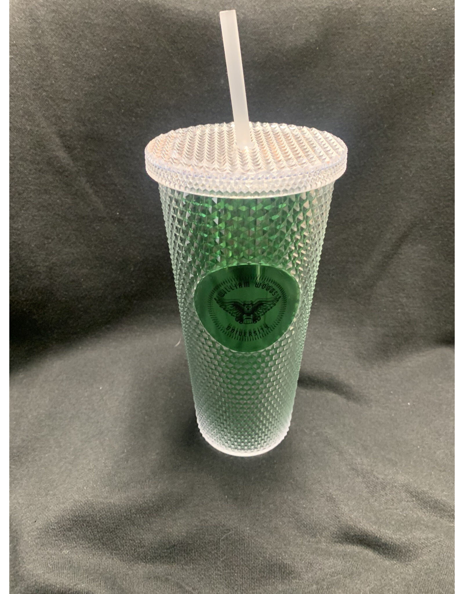 2023 Spirit WWU Owl logo iridescent cup with lid & straw