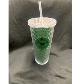 2023 Spirit WWU Owl logo iridescent cup with lid & straw