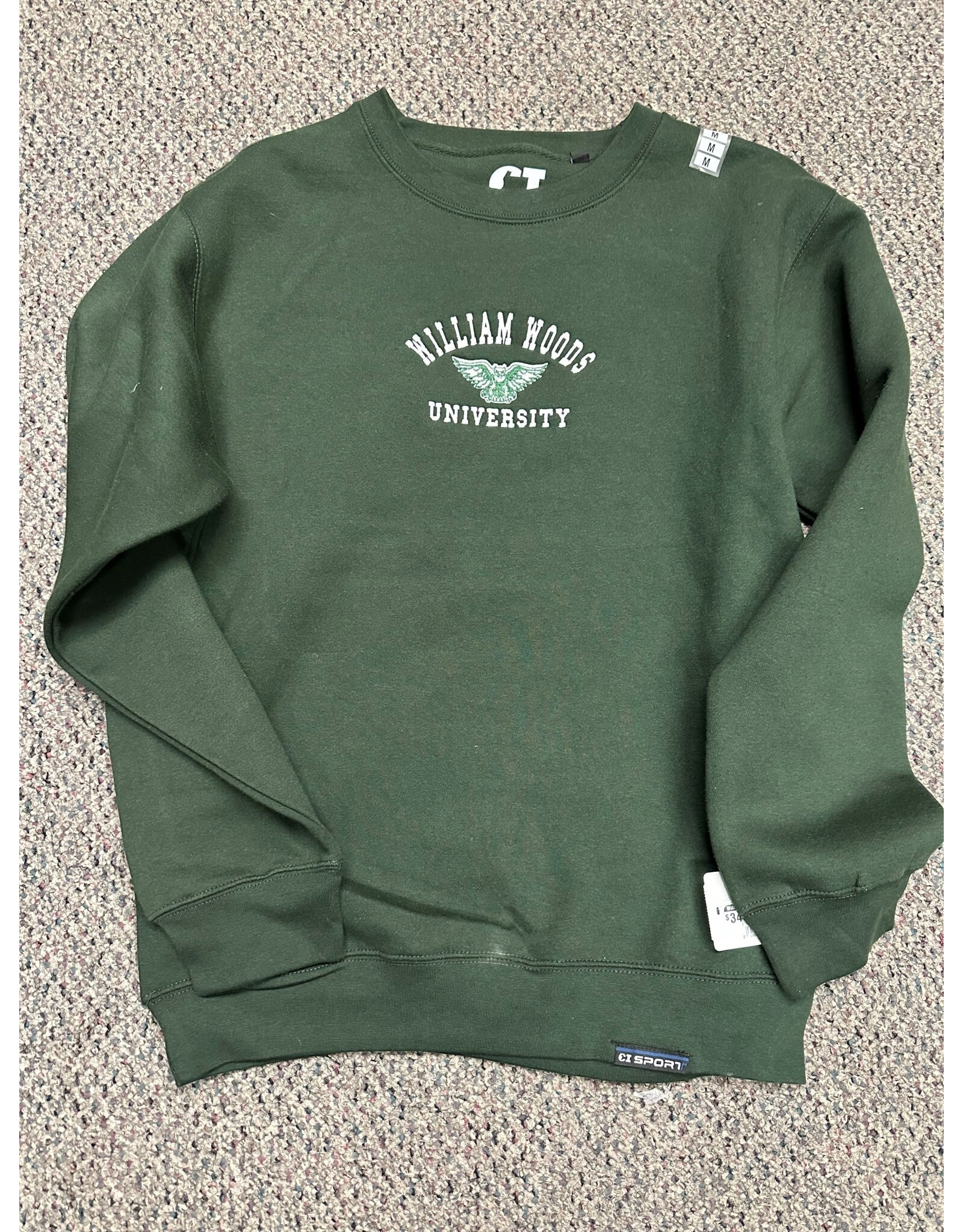 2023 CI Sport WWU black hoodie/ green crew