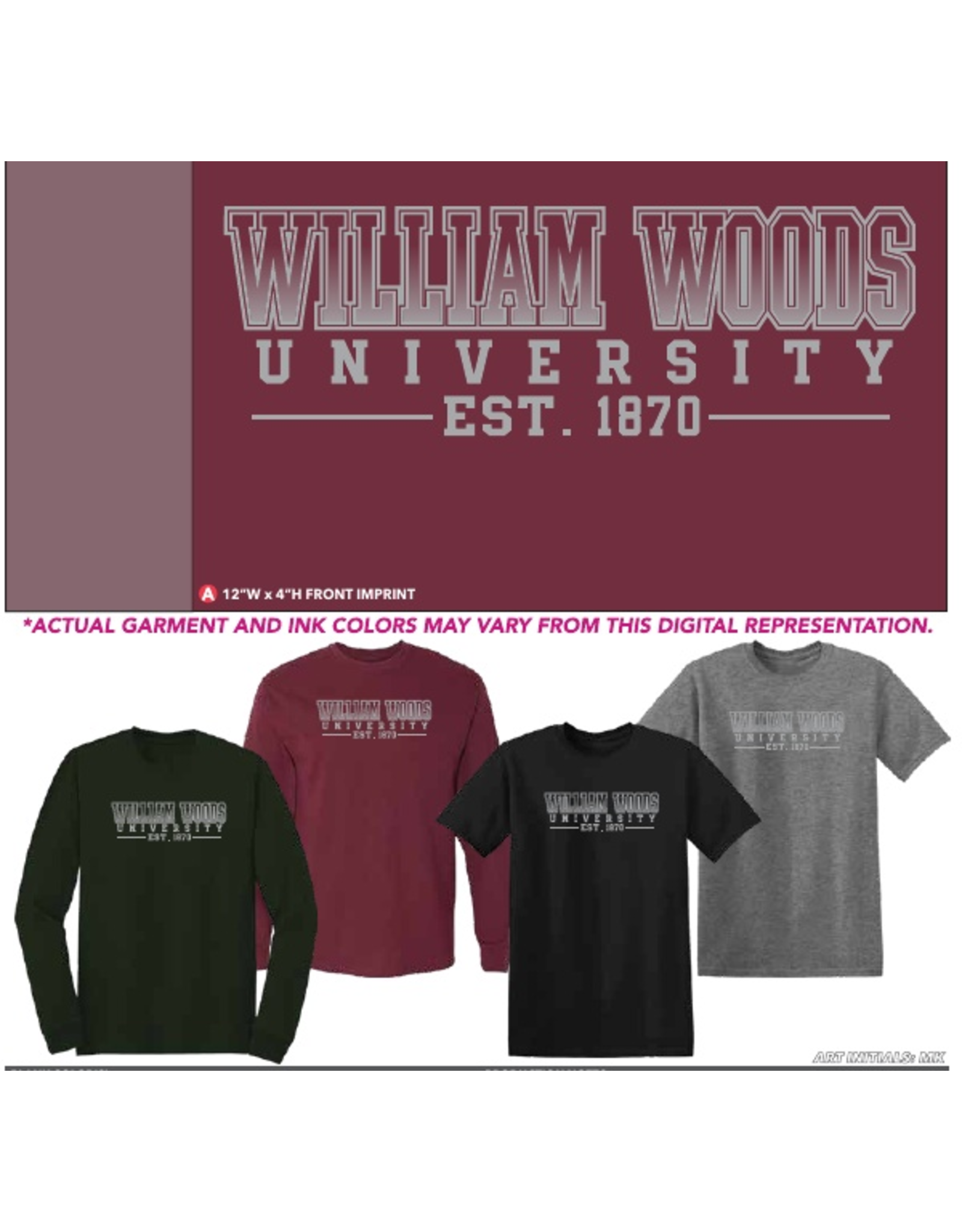 2023 College House William Woods Univ. Est. 1870 SS t-shirt
