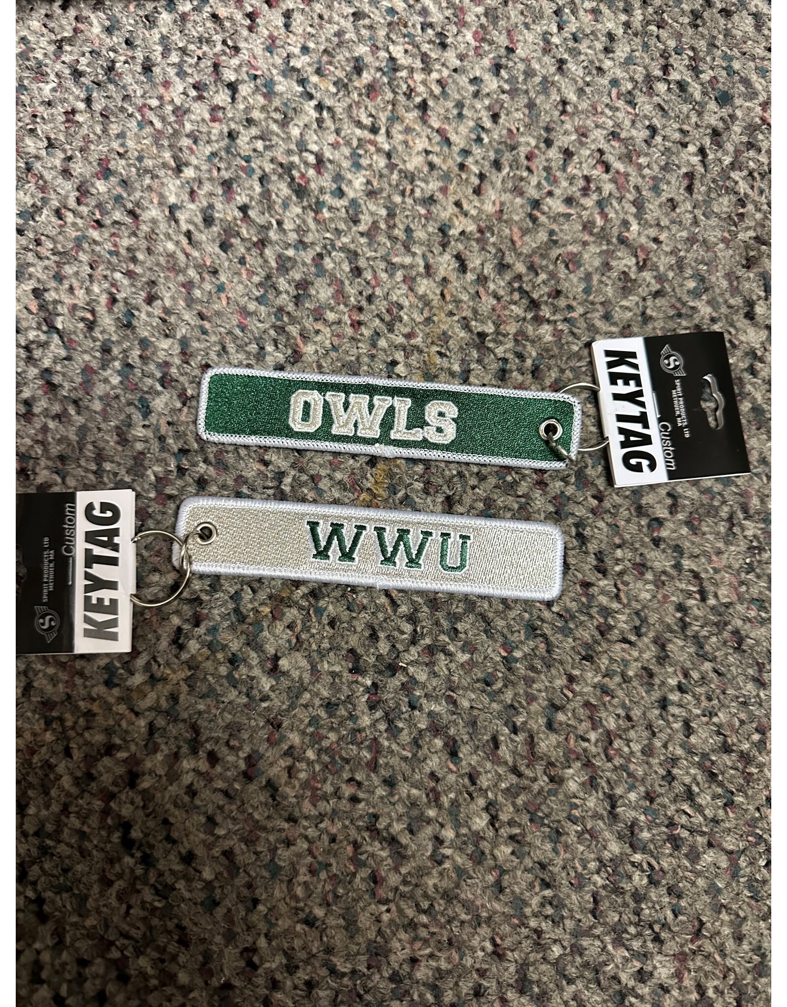 2024 WWU Owls key strap dbl. sided