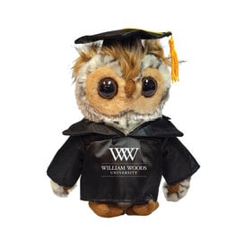 2024 WWU  Owl with Cap & Gown