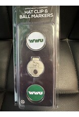 Golf hat clip w/ ball markers