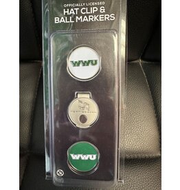 Golf hat clip w/ ball markers