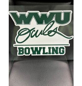 2024 WWU Owls bowling decal