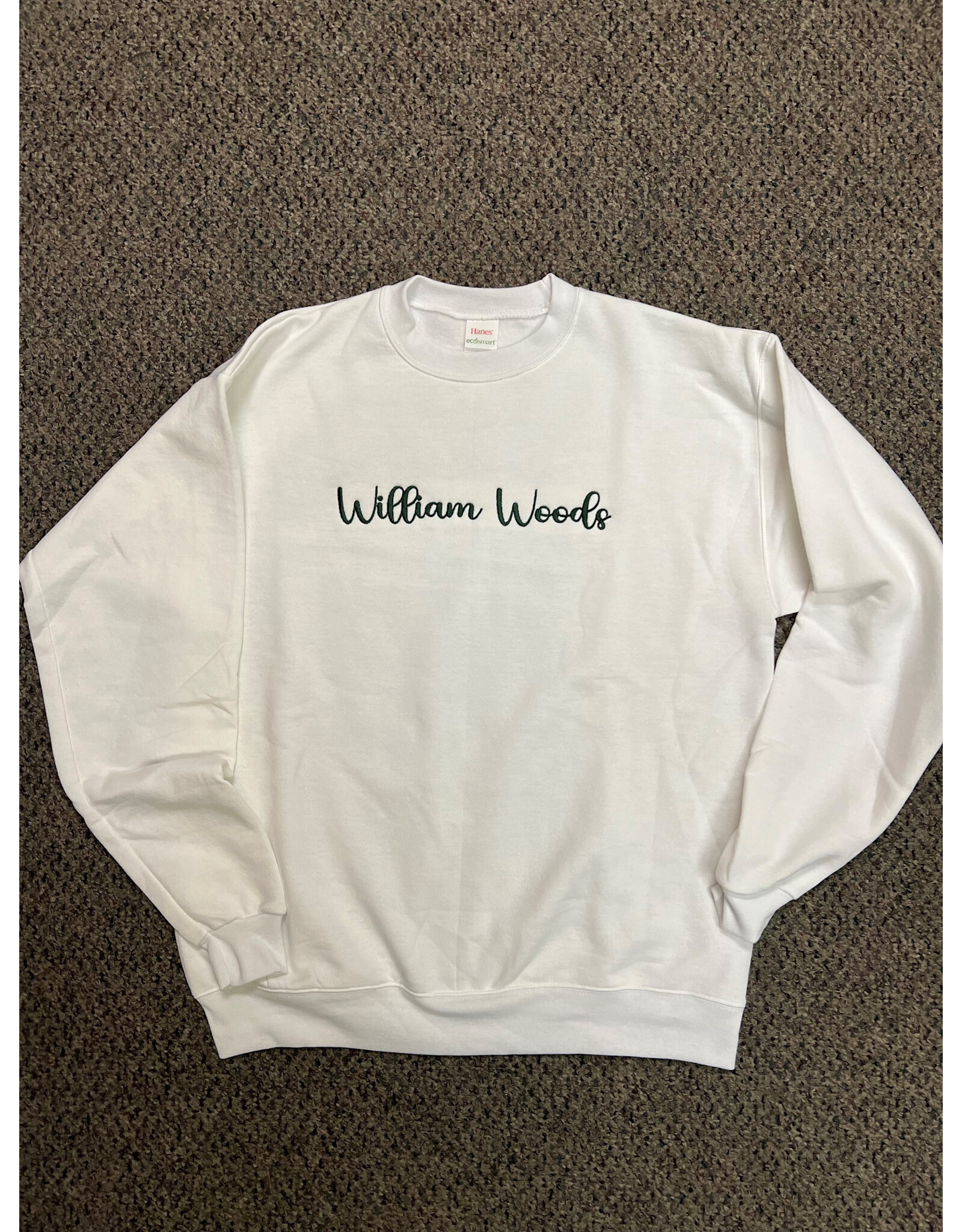 2025 William Woods White Crew w/ Cursive