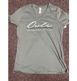 2025 Owls WWU ladies v-neck t-shirt