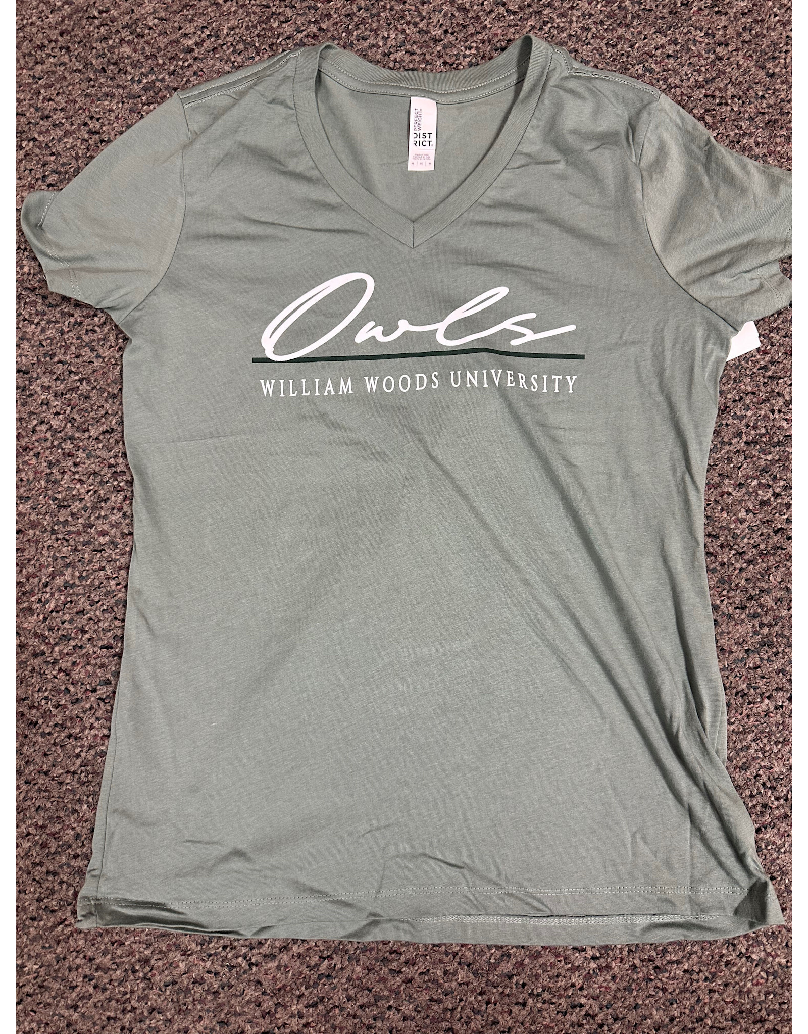 2025 Owls WWU ladies v-neck t-shirt