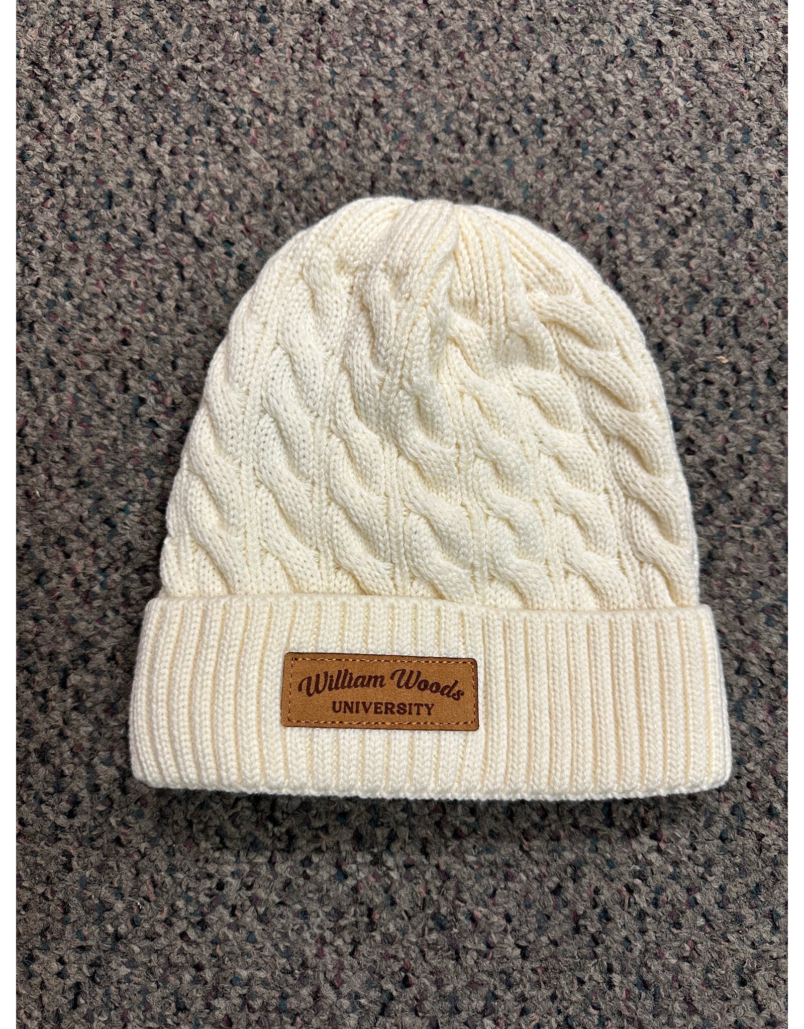 2025 Ladies WWU Cable Knit Beanie