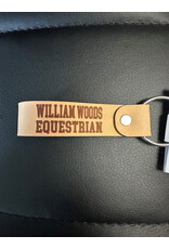 Leather William Woods Equestrian keychain