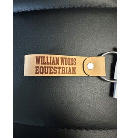 Leather William Woods Equestrian keychain