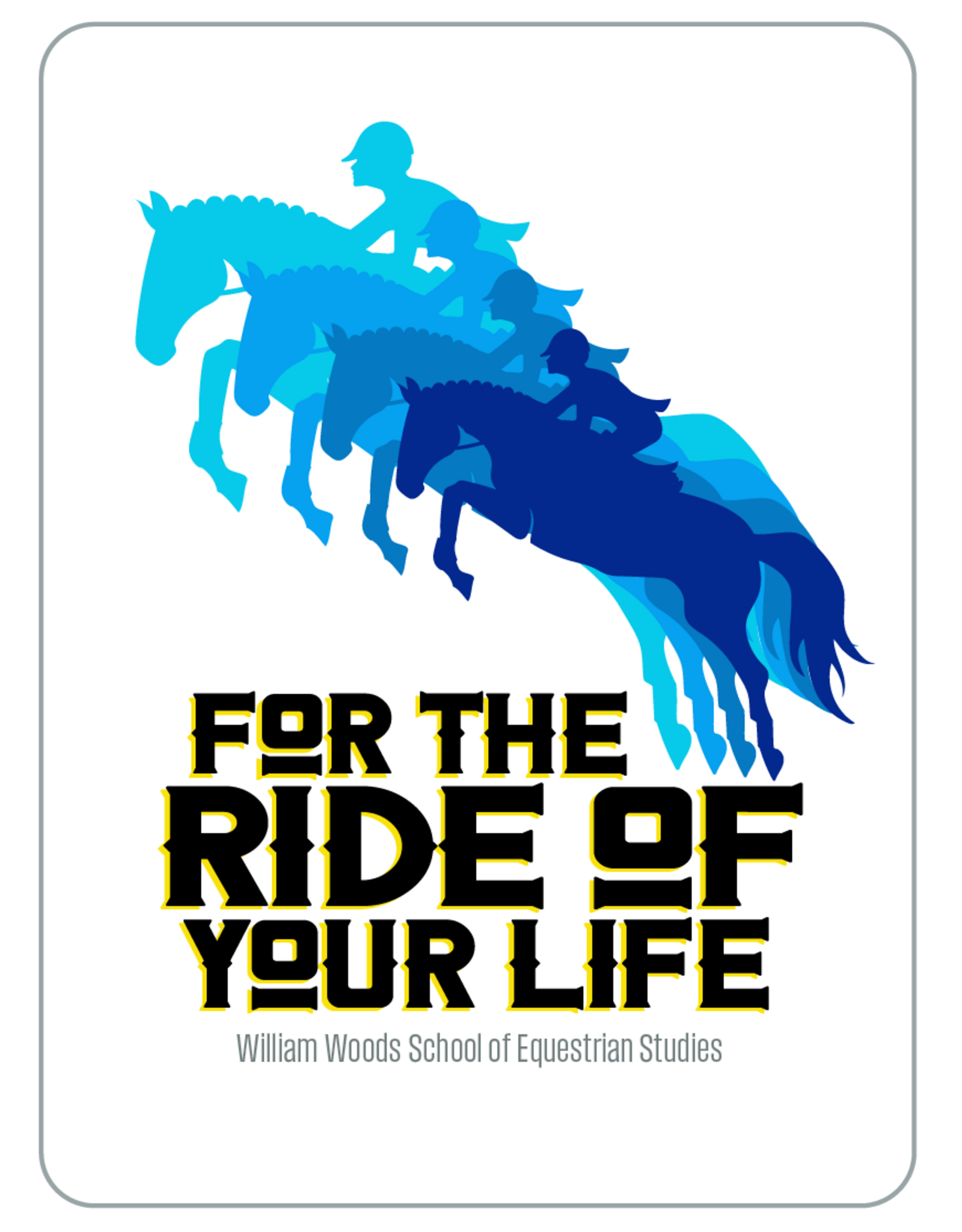 Equestrian "For the Ride of Your Life"  seat specific t-shirt