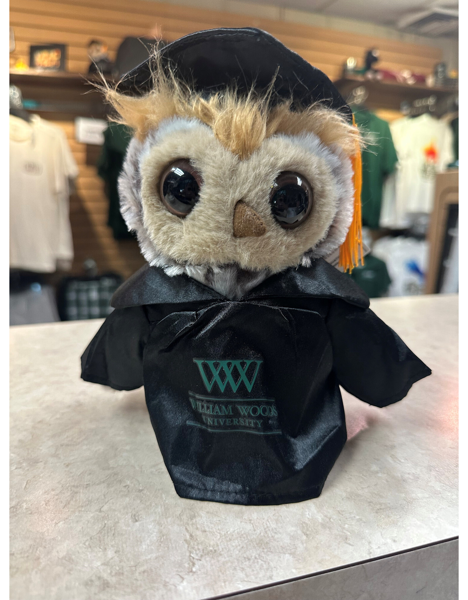 Graduation owl stuffed animal
