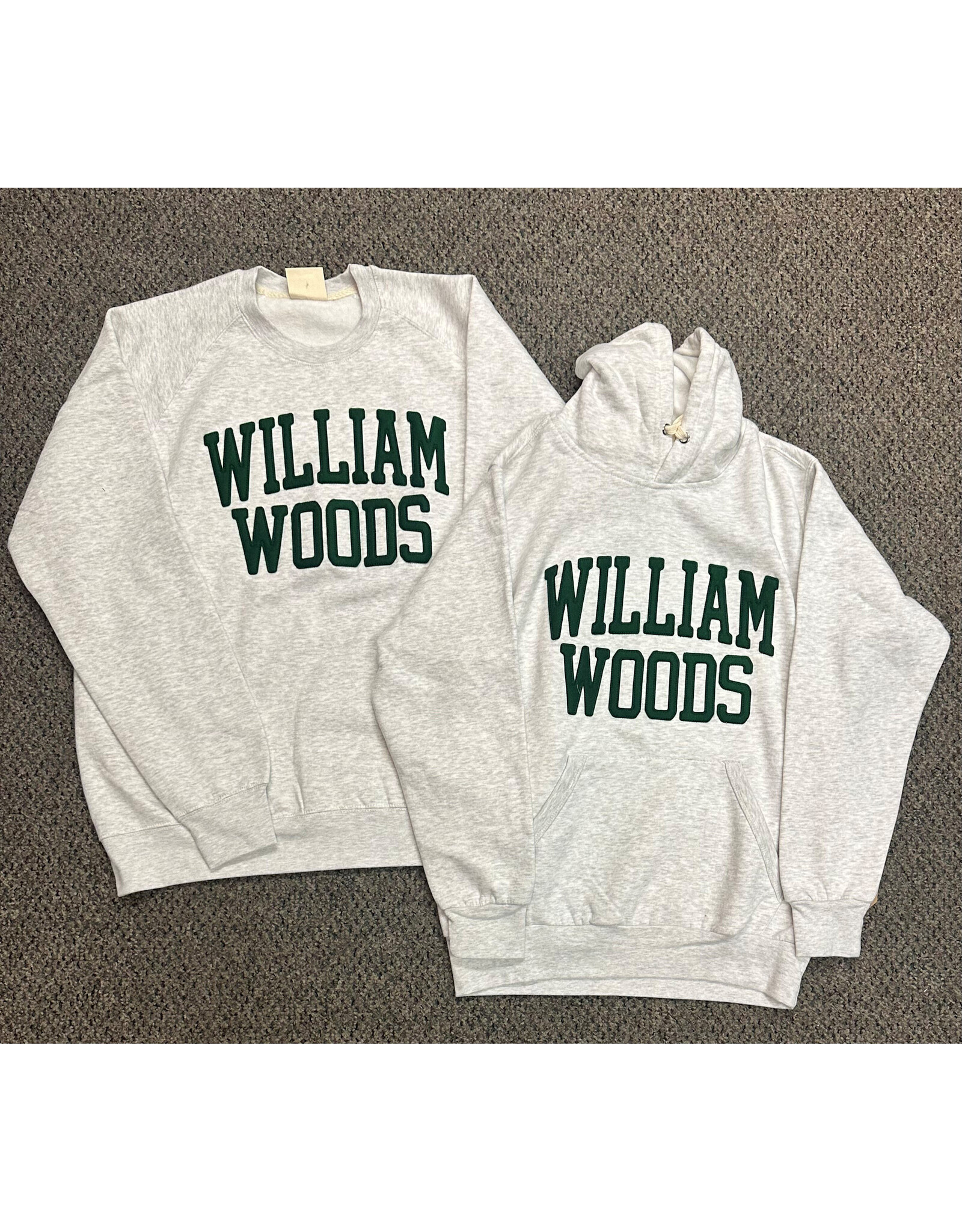 William Woods felt fleece crew