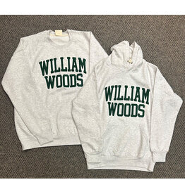 William Woods felt fleece crew