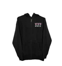 WWU Owls full zip hoodie
