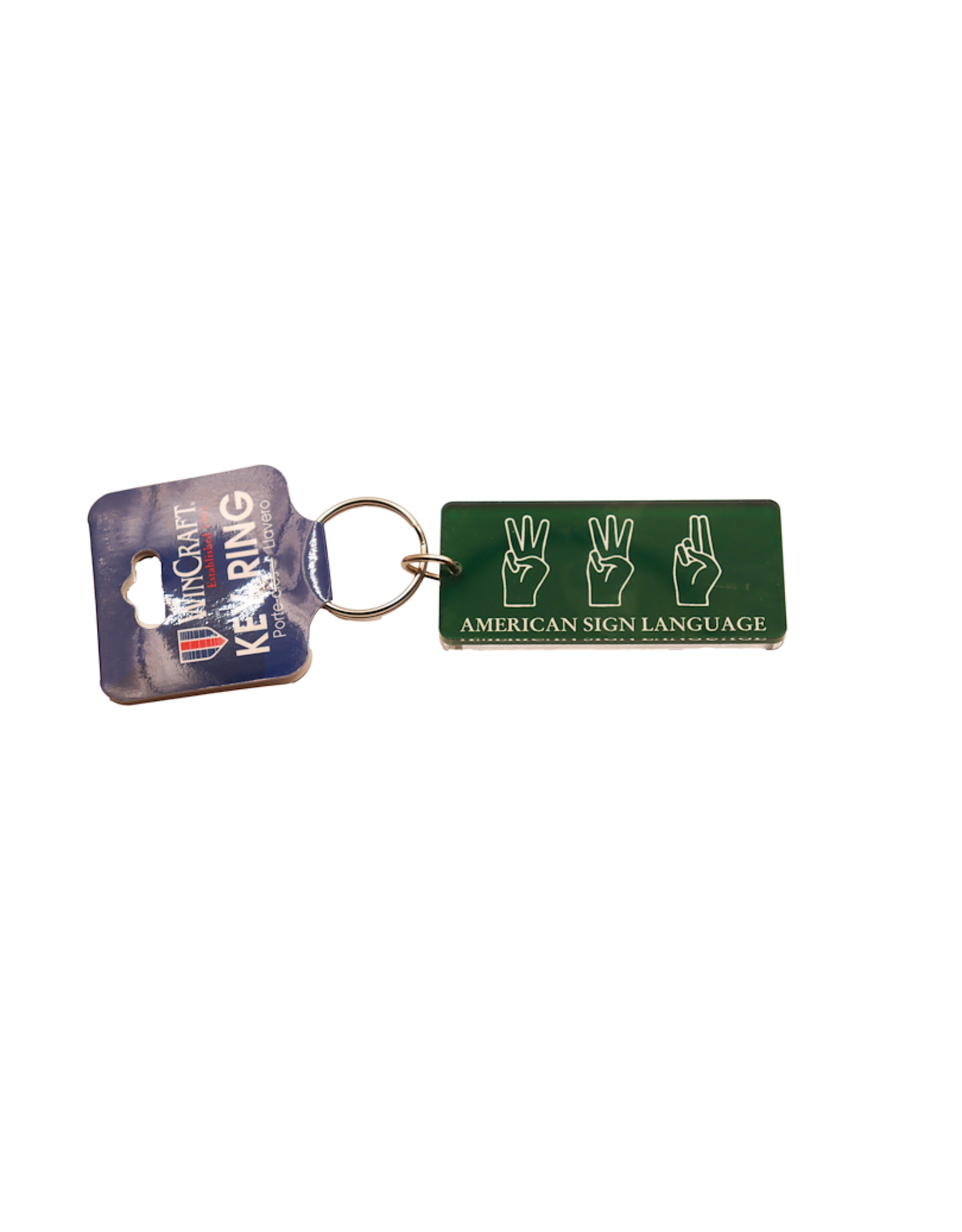 Wincraft 2022 WWU ASL keychain