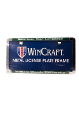 ASL License plate frame