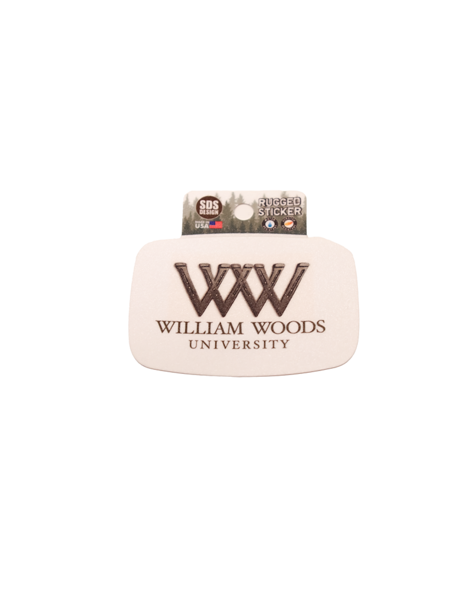 Eqs. WWU Horse shoe blended W's sticker