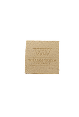 WWU set of 2 granite coasters w/ stand