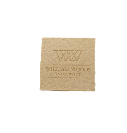 WWU set of 2 granite coasters w/ stand
