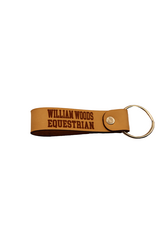Leather William Woods Equestrian keychain