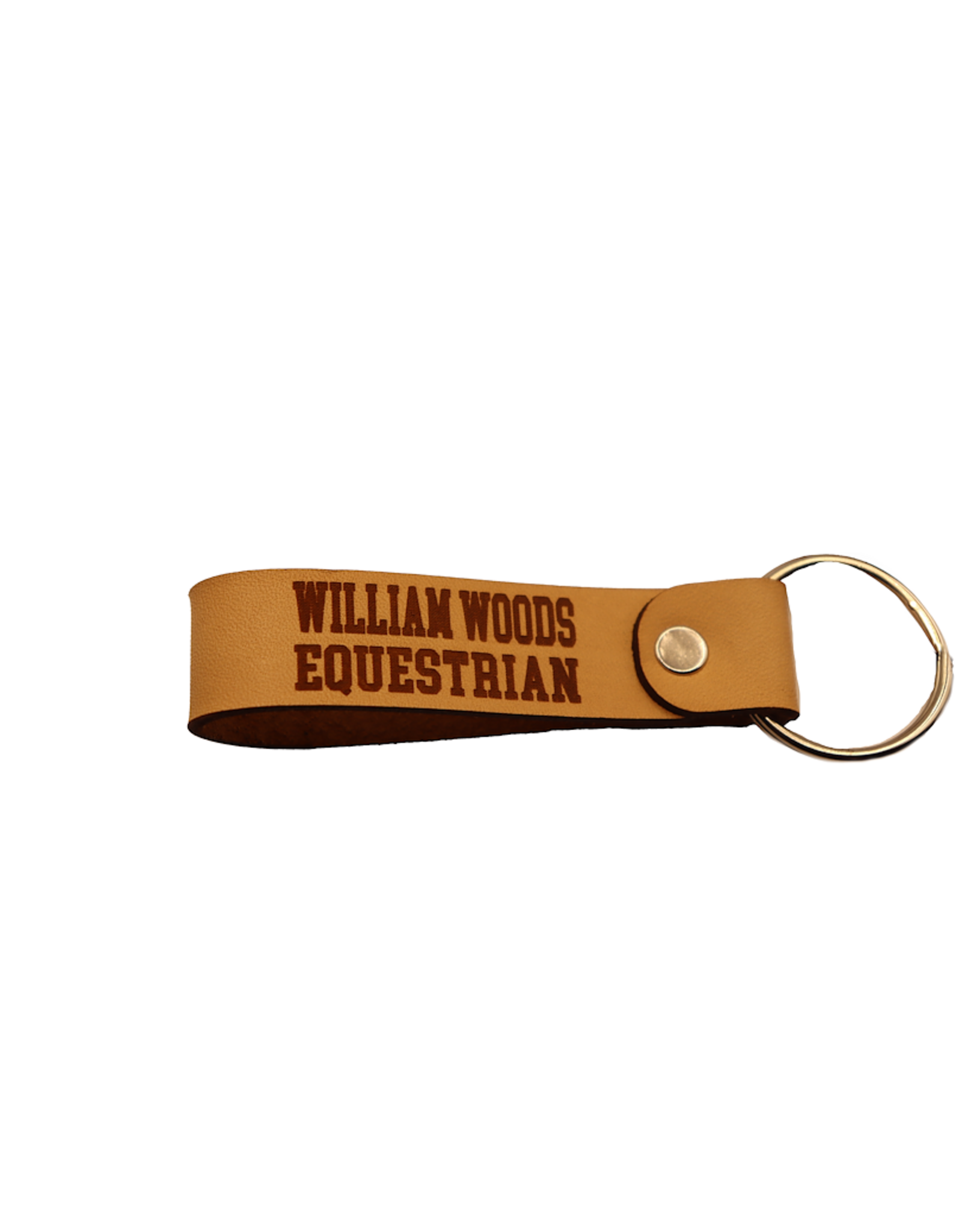 Leather William Woods Equestrian keychain
