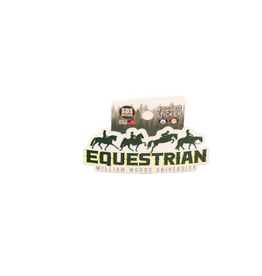 WWU 4 seat Equestrian water bottle/laptop sticker