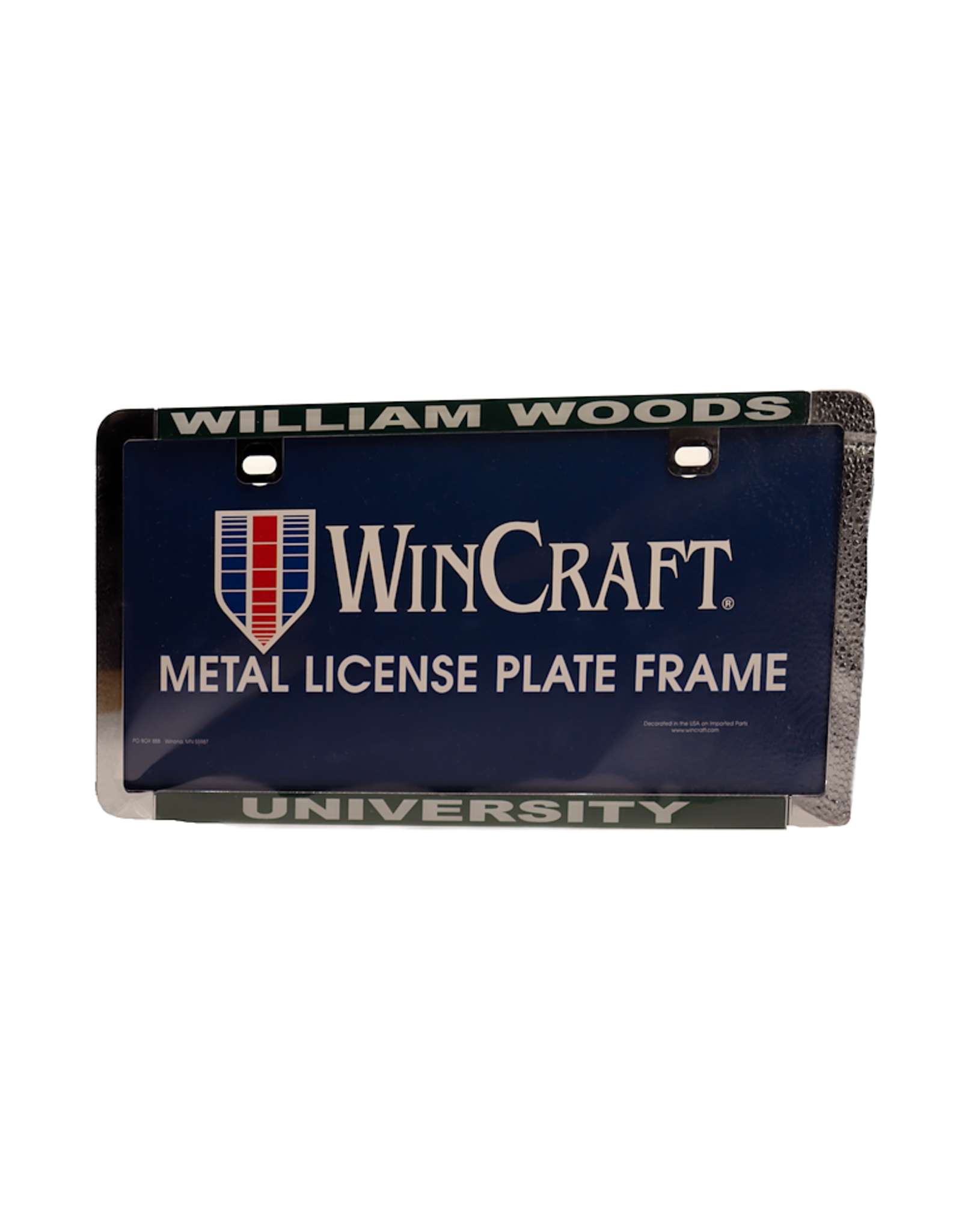 William Woods University license plate frame (split)