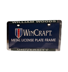 William Woods University license plate frame (split)