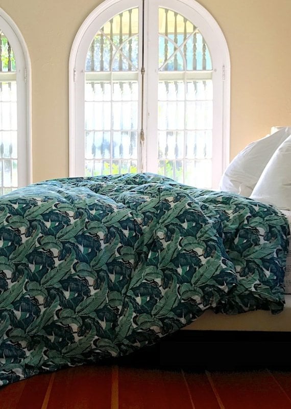 banana leaf duvet cover K