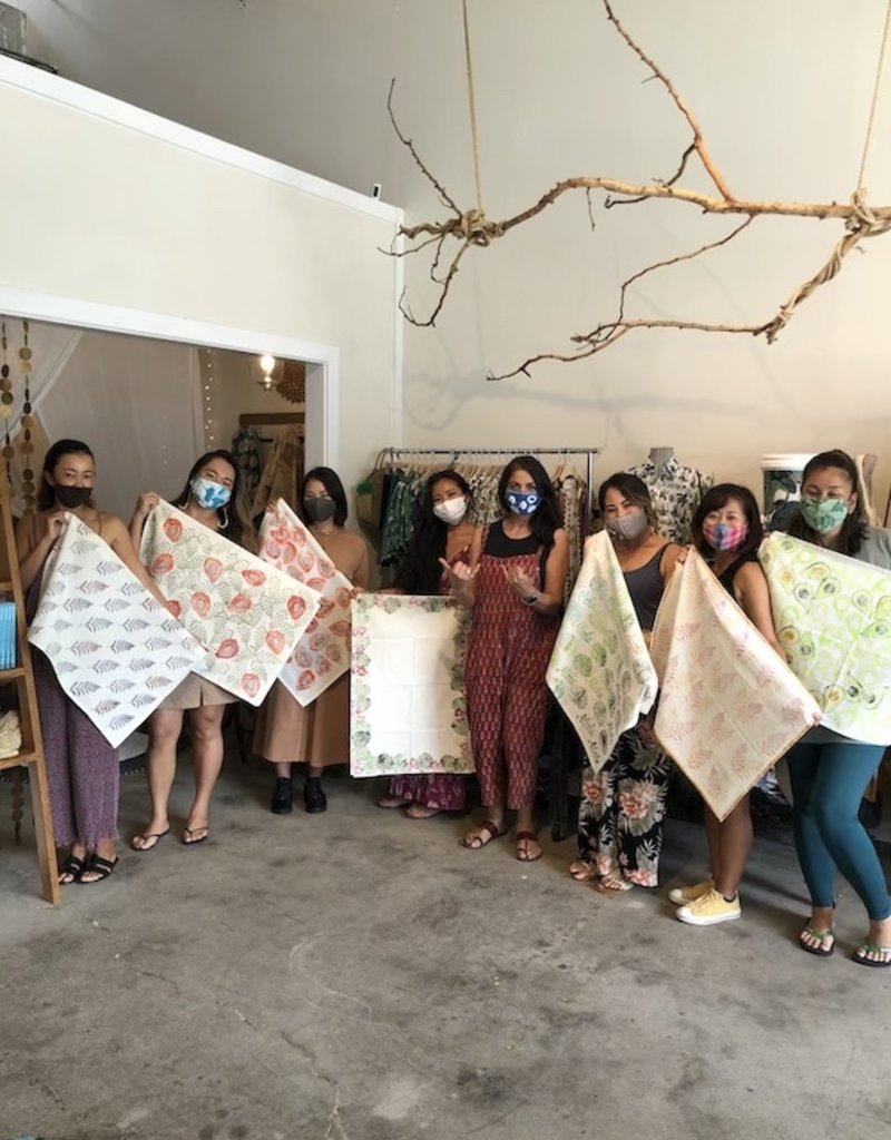 block printing basics private workshop