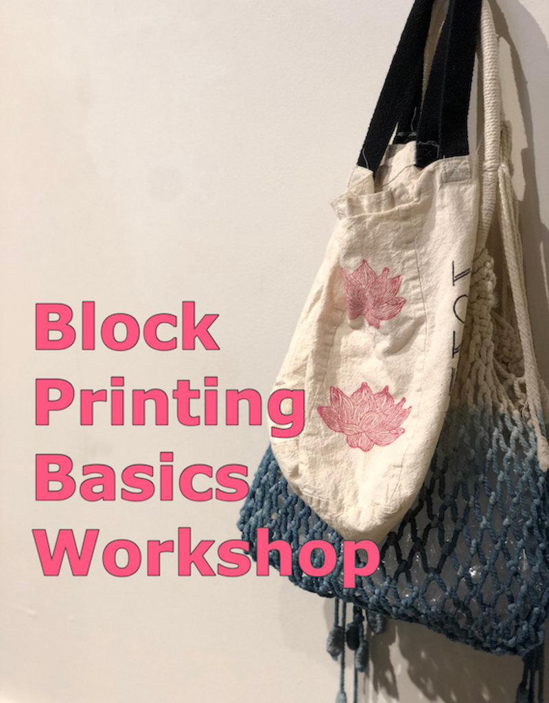 block printing basics private workshop
