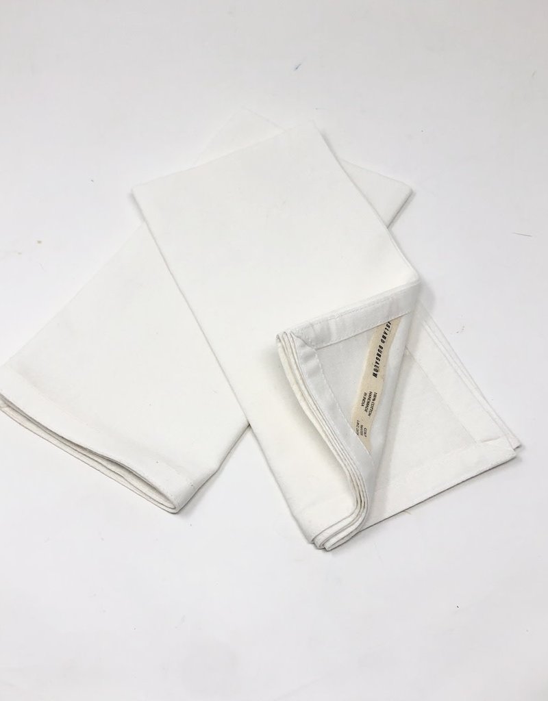 white napkin set of 2
