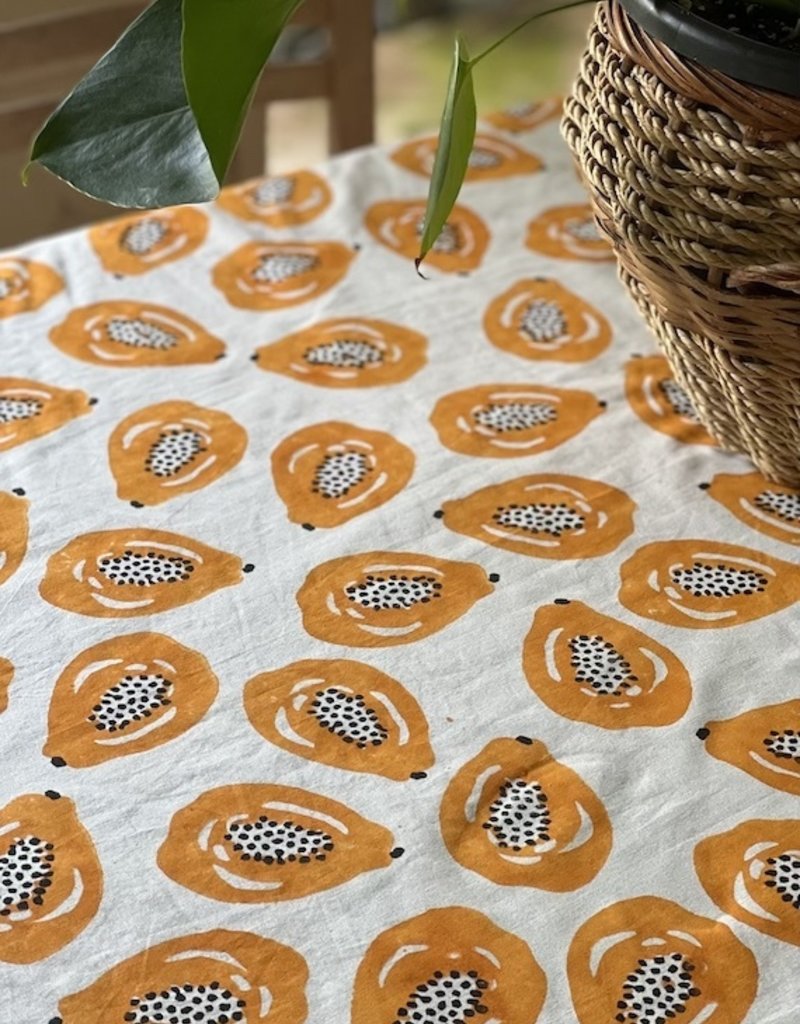Papaya table cloth