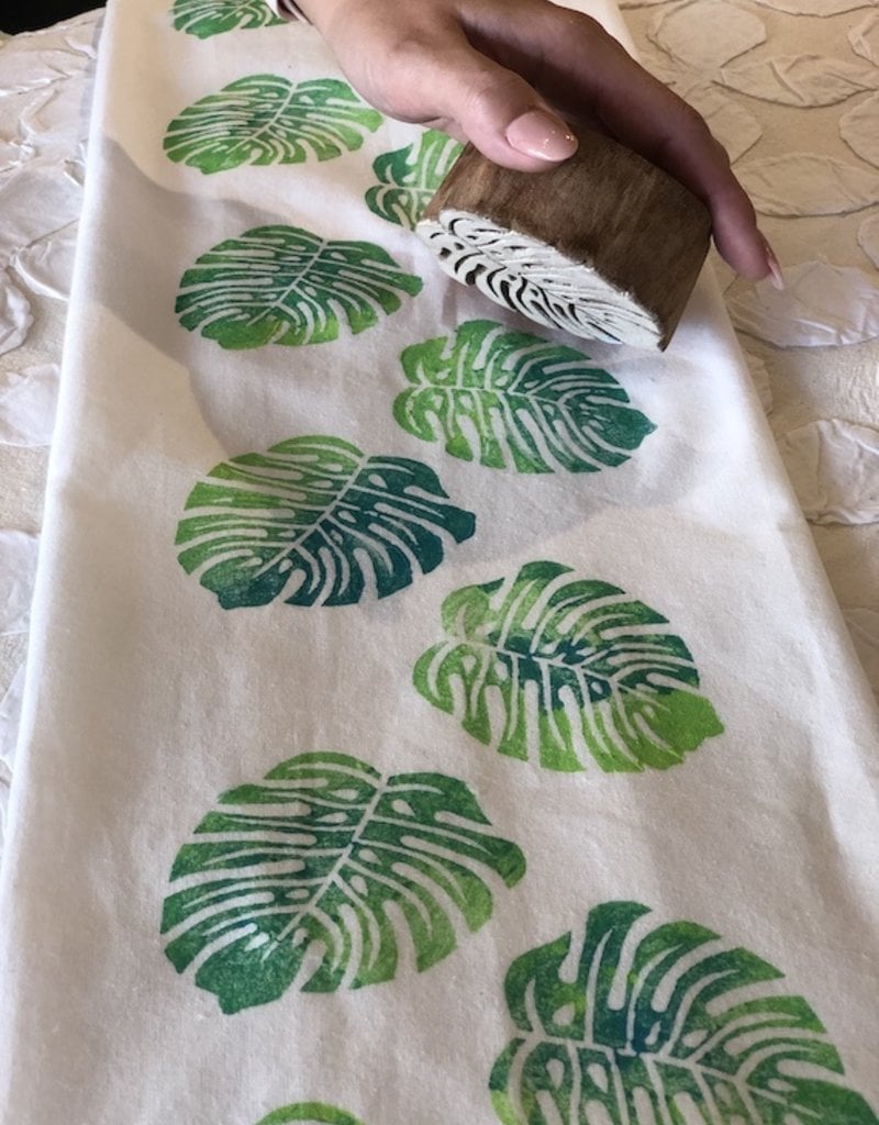 block printing basics private workshop