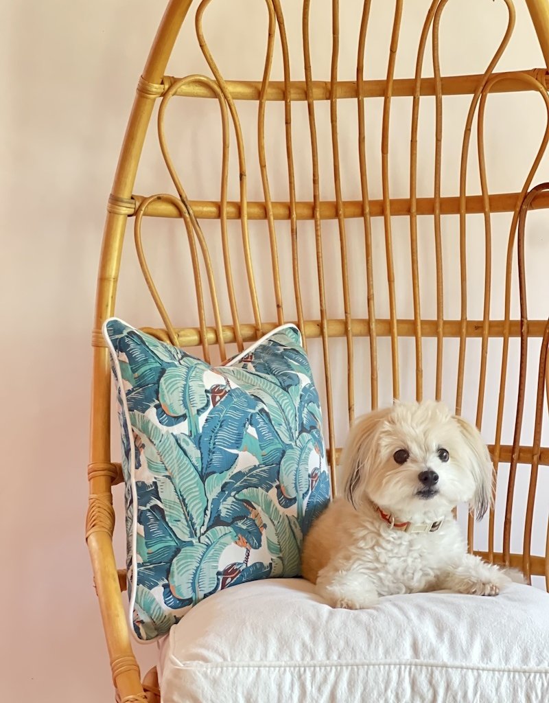 banana leaf toss cushion