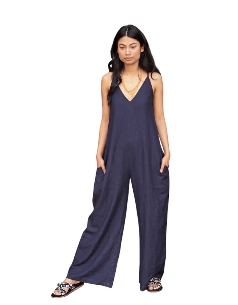 Jumpsuit, Spotted Strappy Culotte Jumpsuit