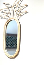 rattan pineapple mirror