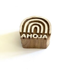 rainbow aloha wood block