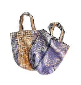 vintage kantha tote bag